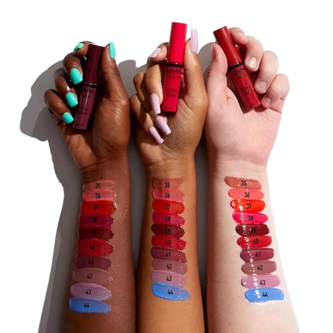 NYX PROFESSIONAL MAKEUP Butter Gloss, Non-Sticky Lip Gloss - Cinnamon Roll (Dusty Nude Mauve)-Velvo Beauty
