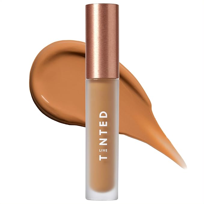 Live Tinted Hueskin Serum Concealer - Medium-to-Full Coverage Concealer with Niacinamide, & Hyaluronic Acid for Dark Circles, Fine Lines & Wrinkles, Buildable Long-Lasting Formula, 0.35 oz Shade 9-Velvo Beauty