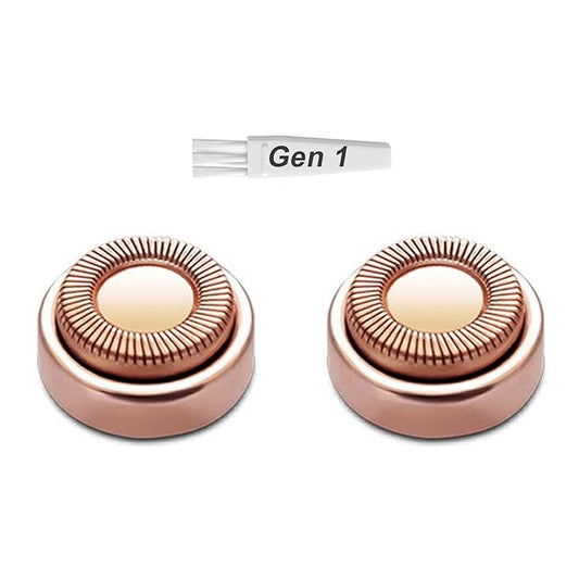 Generation 1 Replacement Heads for Old Flawless Gen 1 Facial Hair Remover, 2 pack-Velvo Beauty