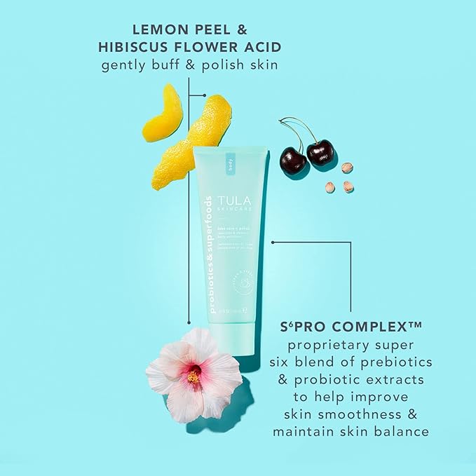 TULA Skin Care 24-7 Hydrating Day & Night Cream + Body Moisturizer/Exfoliator Packette - Anti-Aging Moisturizer for Face, Contains Watermelon & Blueberry Extract, 1.5 oz.-Velvo Beauty