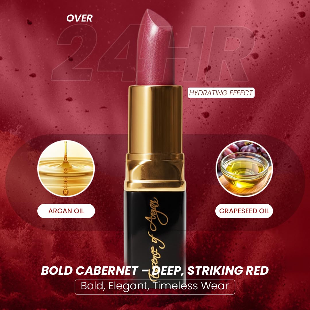Essence Of Argan Precious Pink Lip Stick for Cracked and Dry Lips -100% Organic Shea Butter, Argan,Jojoba & Grapeseed Oil - Hydrating Long Lasting Lipstick - Deep Moisturizing Pink LipStick for Women-Velvo Beauty