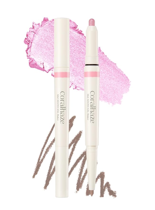 CORALHAZE Idol AEGYO-SAL Maker 04 Ice Berry, 2-in-1 Under-Eye Highlighter and Contour Liner for Bright, Voluminous Eyes, Long-Lasting, Smudge-Proof Shimmer Stick with Natural Glow, Korean Beauty-Velvo Beauty