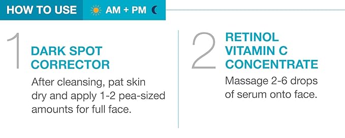 MD Complete Dark Spot Retinol Duo | Professional Dermatologist Dark Spot Correction | includes Dark Spot Corrector 1.0 fl oz and Retinol Vitamin C Concentrate Serum 0.5 fl oz| Set of Two-Velvo Beauty