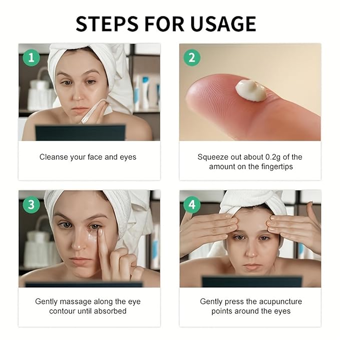 Caffeine Eye Cream for Puffiness and Bags Under Eyes Daily Anti-Wrinkle Cream Collagen Eye Cream Day and Night Peptide Eye Cream Reduce The Look Of Aging Line Smoothing Skin Care 1.7 FL OZ,1 Pack-Velvo Beauty