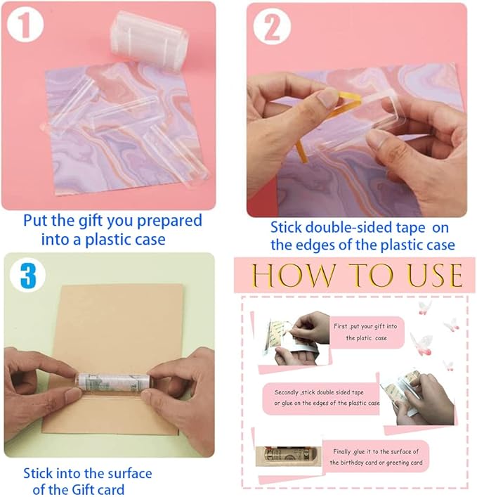 WESAPPINC Clear Chapstick Pouch Plastic Lip Balm Pouches for Gift Cards & Money Cards,Lip Balm Plastic Cover with Adhesive (60PACK)-Velvo Beauty