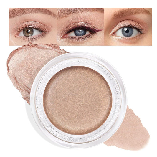 Cream Glitter Sand Shimmer Metallic Eyeshadow Palette Makeup, Natural Single Mini Instant Holographic Eyeshadow For Women, Sombras Crema Para Ojos, Talc, Paraben & Cruelty Free, 25-Velvo Beauty