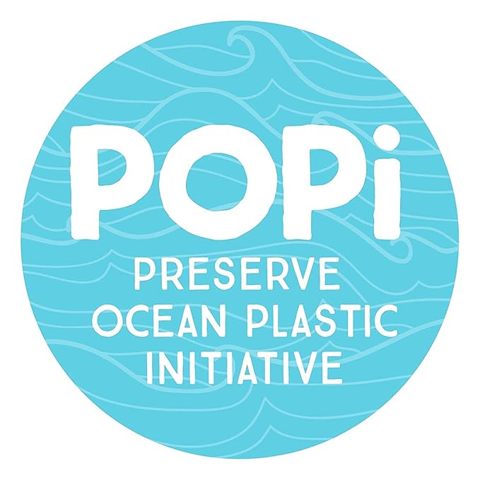 Preserve POPi Shave 5 Razor System Made with Recycled Ocean Plastic and 5-blade cartridge, Neptune Green-Velvo Beauty