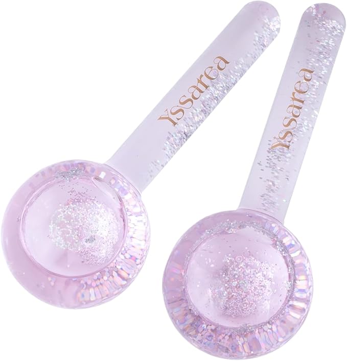 Yssarea Ice Globes for Facials - Freezer Safe | Highly Effective Facial Globes for Daily Beauty Routines | Tighten Skin | Reduce Puffiness | Enhance Circulation and Complexion-Velvo Beauty