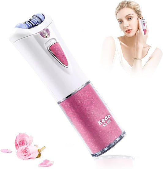 Glabrouse Skin Epilator, Epilators Hair Removal for Facial, Epilators with LED Light, Cordless Hair Removal Device, Epilator for Women, Facial Hair Removal for Bikini Arm Legs Armpits-Velvo Beauty