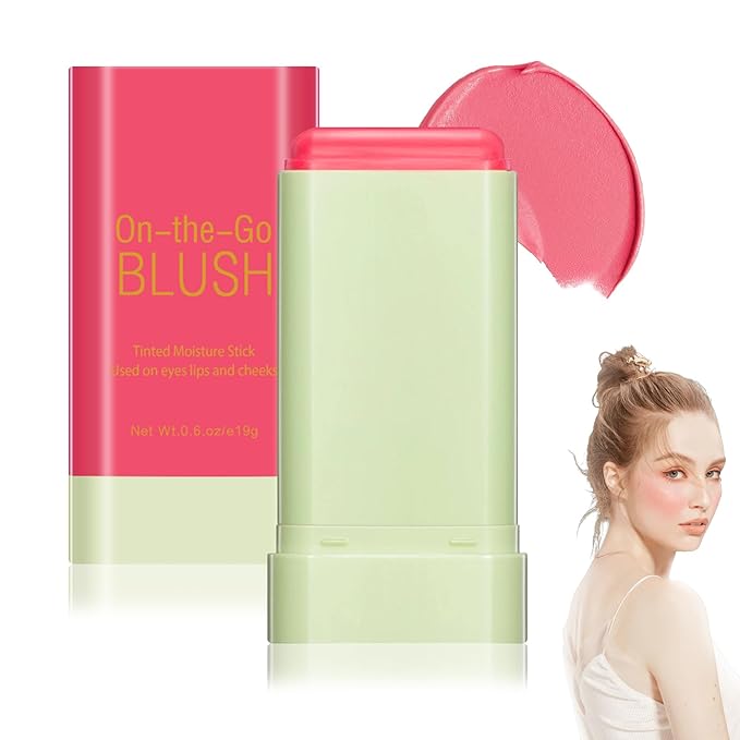 Blush Cream for Cheeks,Face Matte Contour Blush Makeup,Buildable Shimmer Facial Cheek Blusher Shades,Blendable Cosmetic Makeup Blush 03-Velvo Beauty