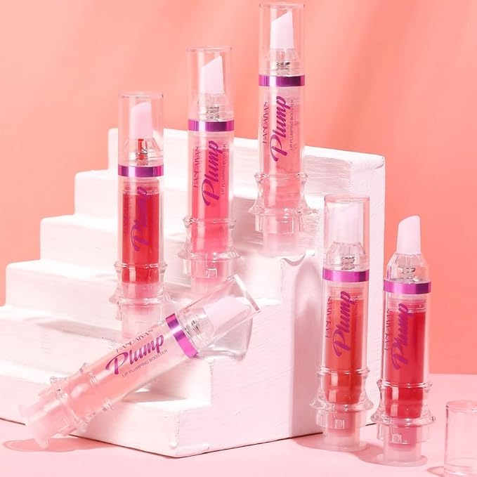 Natural Spicy Lip Plumping Booster Lip Plumping Oil,Lip Plumper Gloss, Ultra-Hydrating & Nourishing Plump and Pout Lip Plumper, Glossy Finish Fuller Lip Plumping Lip Gloss for Women Girls(03#)-Velvo Beauty