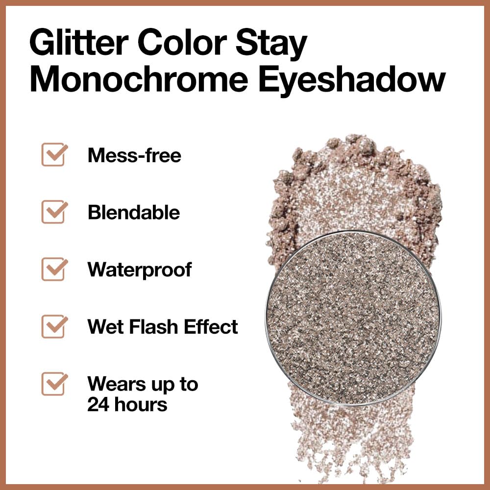 Taupe Gray Brown Monochrome Shimmer Eyeshadow Palette Makeup,Long Lasting Naturing-Looking Lightweight Glitter Single Eyeshadow,Neutral Powde Eye Shadow for Older Women-Velvo Beauty