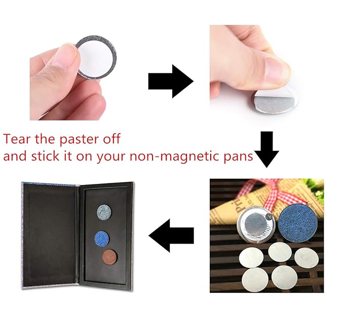 50Pcs Square Metal Stickers for Eyeshadow Magnetic Makeup Palette-Velvo Beauty