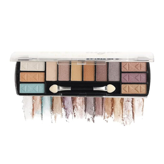 L.A. COLORS Day to Night 12 Color Eyeshadow, Sunset CES425-Velvo Beauty