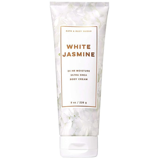 Bath and Body Works White Jasmine Ultra Shea Body Cream 8 Ounce (2019 Limited Edition)-Velvo Beauty