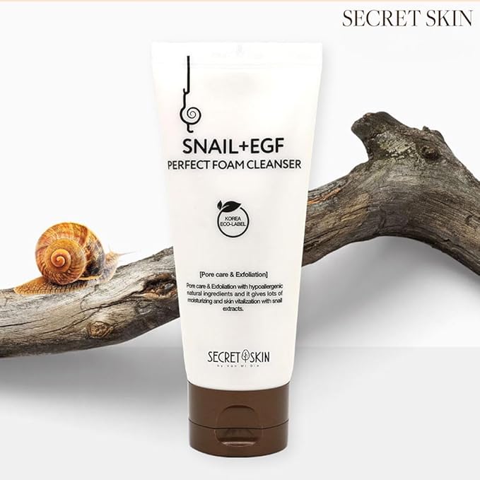 SECRET SKIN Snail+EGF Perfect Cream Wrinkle Bounce Firming Fine line Care Korean Skin Care (#03 Foam Cleanser)-Velvo Beauty