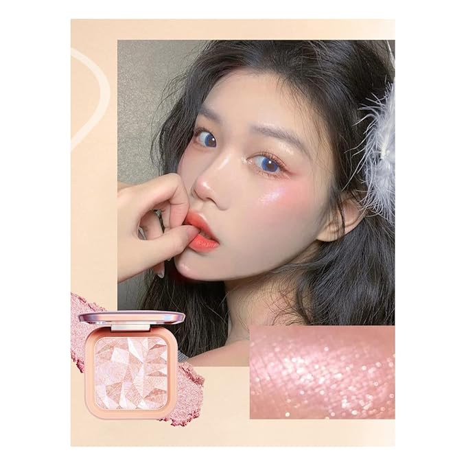 ELESSY Highlighter Makeup Palette Long Lasting Face Highlighter Powder Shimmer Highlight Palette Suit All Skin Tones-RAINBOW GLOW-Velvo Beauty