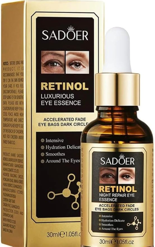 SUERO FACIAL RETINOL EYES NIGHT REPAIR 30 ml, Gold-Velvo Beauty