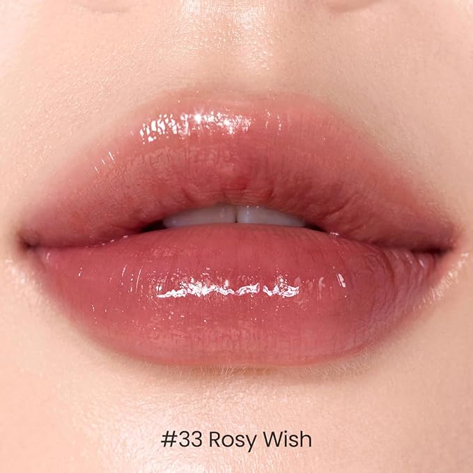 Peripera Ink Mood Glowy Tint | Lip-Plumping, Naturally Moisturizing, Lightweight, Glow-Boosting, Long-Lasting, Comfortable, Non-Sticky, Mask Friendly, No White Film 033 ROSY WISH-Velvo Beauty
