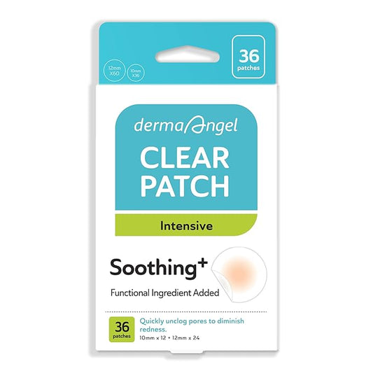 Invisible Salicylic Acid Pimple Patches for Face - Redness Reducing Hydrocolloid Acne Patches, Clear Pimple & Zit Patches for Blind Pimples - Soothing Plus (Clear Patch) (Intensive-36dots-2)-Velvo Beauty