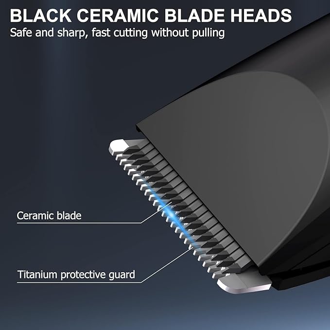 OLOV Electric Body Hair Trimmer - Groin Trimmer for Men - Bikini Trimmer Women - Wet/Dry Shaver Groomer, Replaceable Ceramic Blade Heads, USB Recharge Dock, Waterproof Hygiene Razor,Black-Velvo Beauty