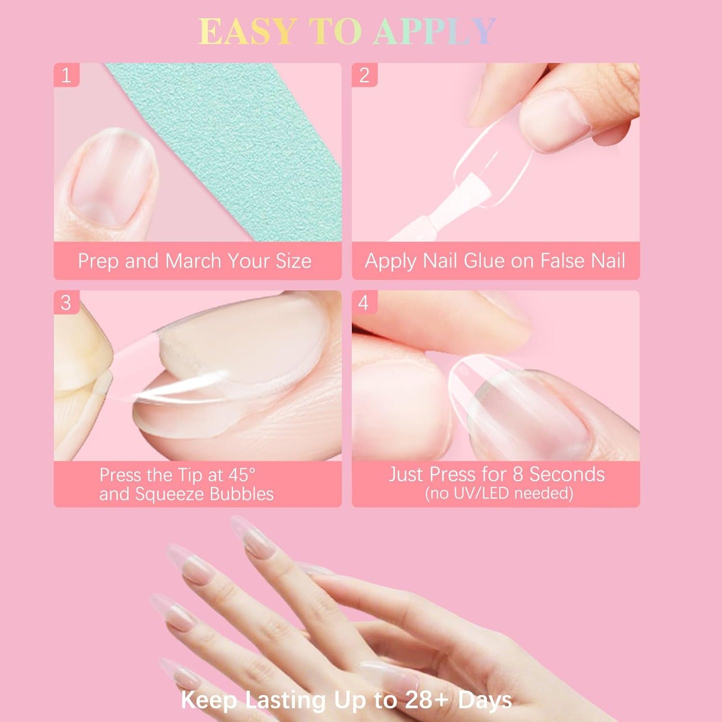 Super Strong Nail Glue for Press Ons, Brush On Press On Nail Glue for Acrylic Nail Tips, SSWSBYKE 10ml Quick Drying Long Lasting Bonding Adhesive, Mess-Free Application-Velvo Beauty