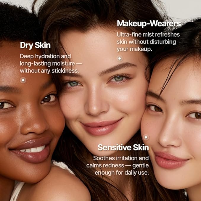 Triple Active Mist, Korean Skincare Glow Spray Serum, Hydrating All-in-One Face Treatment for Radiant, Dewy Skin, Lightweight Daily Routine Care with NK Cell Technology-Velvo Beauty