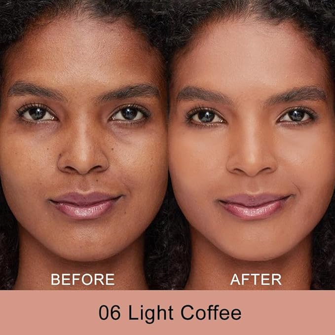 Kaely Color Correcting Concealer,Cream Pot Concealer Full Coverage,under Eye Concealer Palette for Conceals Dark Circles,Waterproof Foundation Face Makeup,06 Light Coffee-Velvo Beauty