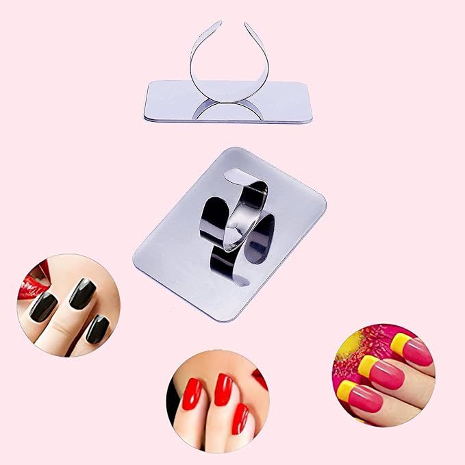 Makeup Mixing Palette, KissDate Makeup Spatula Palette with Foundation Spatula, Stainless Steel Makeup MixingTray Nail Art Palette Foundation Mixing Tray Cosmetic Spatula Makeup Palette Makeup Mixer-Velvo Beauty