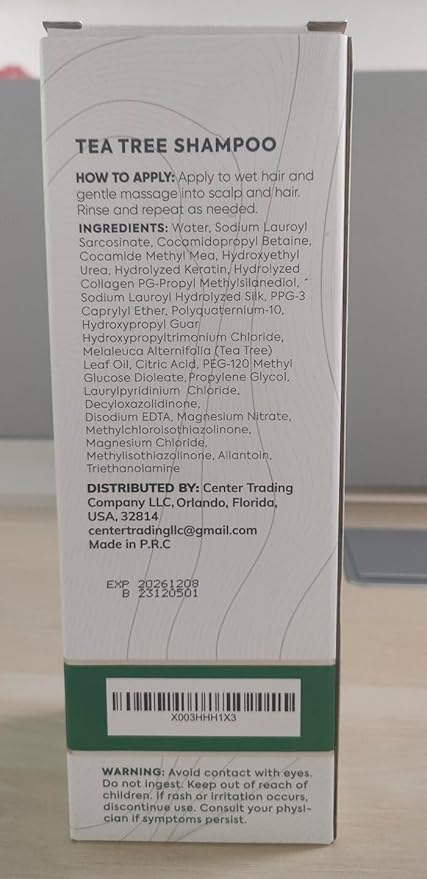 Tea Tree Oil Shampoo - Sulfate and Paraben Free with Collagen Keratin - Ideal for Women and Men with Oily Hair and Scalp Buildup - Anti Dandruff Treatment for Itchy, Dry Scalps – Salon Grade Products-Velvo Beauty