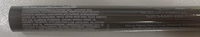 Palladio Waterproof Eyeshadow Stick with Blending Sponge, Long Lasting & Effortless Application, Smudge Free & Crease Proof Formula, Matte & Shimmer Shades, Buildable Eye Shadow (Taupe Shimmer)-Velvo Beauty