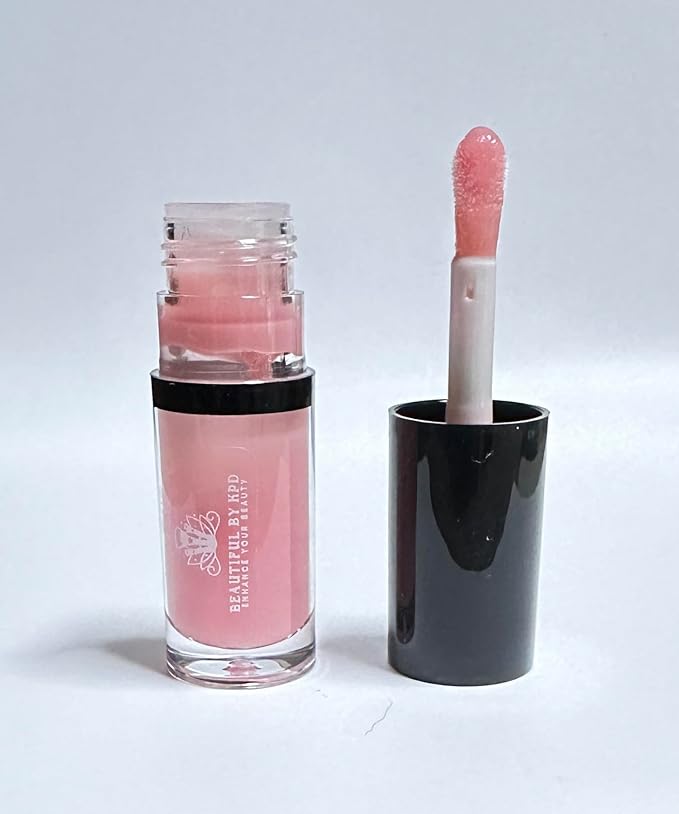 Title: BEAUTIFUL BY KPD Tinted Lip Oils | Moisturizing, Hydrating, Glossy Finish | Jojoba oil, Apricot Oil, Vitamin E | 100% Vegan, Kosher, Paraben & Gluten-Free (Sheer Pink, 5g)-Velvo Beauty