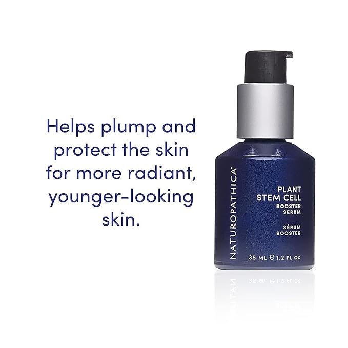 Naturopathica Plant Stem Cell Booster Serum, Daily Anti-Aging Face Serum to Smooth Fine Lines, Firming Facial Serum Helps Plump & Protect Skin, 1.18 fl oz-Velvo Beauty