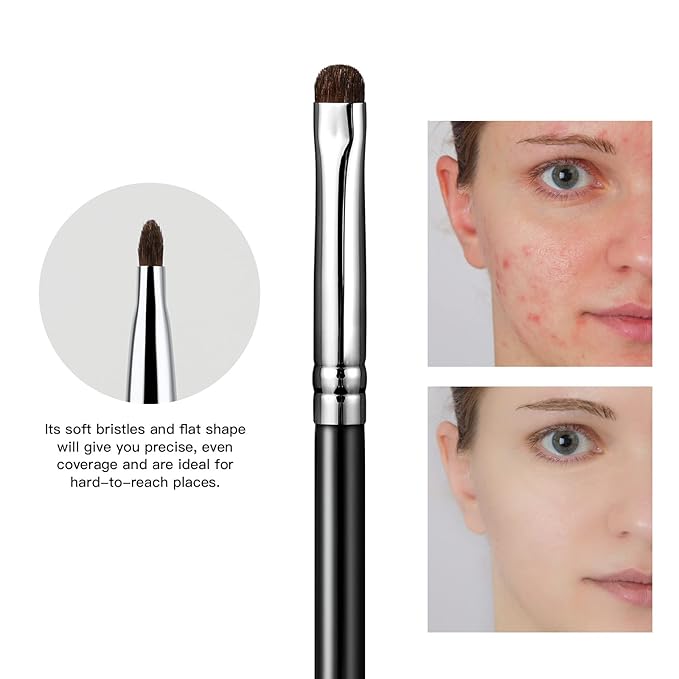 EIGSHOW Concealer Brush, Detail Shader Makeup Brush for Blending Eyeshadow, Concealing Small Blemishes and Imperfections - Precision Application (E867)-Velvo Beauty