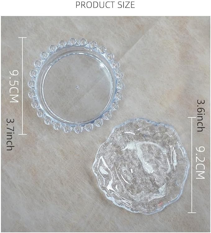 Makeup Mixing Palette Nail Polish Color Mixing Plate, Nail Art Tools Palette, Pigment Transparent Makeup Palette for Lipstick Eyeshadow Color Test Make up Tools Makeup Palettes (Pearl-yellow)-Velvo Beauty