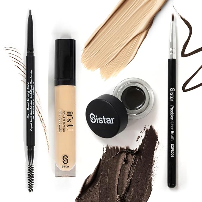 Sistar it's U Skin Perfecting HD Concealer Full Coverage Lightweight Long Lasting Correcting Liquid Contour Cover Masker Makeup 5 ml / 0.17 fl. oz (Brownie)-Velvo Beauty