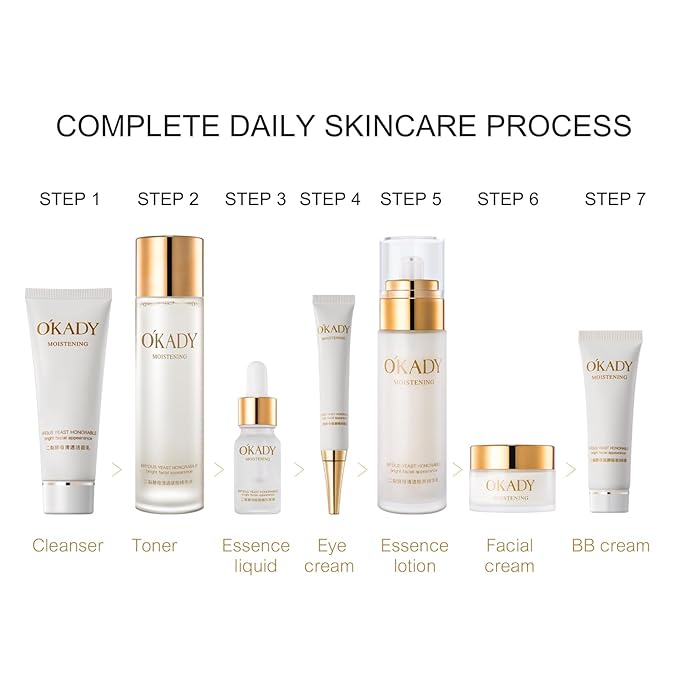 O'KADY Anti Aging Skin Care Sets Gentle Skin,Care Travel Kit,cleanser,Toner, Face Serum,Eye Cream,Face Cream Facial Skin Care Sets & Kits for Wife Mom Women Girl Valentine's Day (12 Piece)-Velvo Beauty