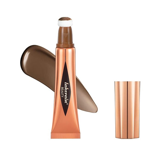 Liquid Contour Beauty Stick, Contour Stick, Bronzer Stick,Multi-Function Beauty Stick, Cream Contour With Cushion Applicator, Liquid Contour Stick, Women's Contour Makeup (06#)-Velvo Beauty