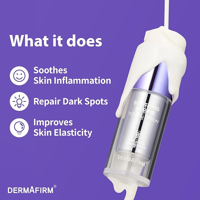 DERMAFIRM Bakuchiol Retinol Serum for Glass Skin with Niacinamide & Peptides | Daily Korean Skin Care for Sensitive Skin | Soothing Repair Toning Serum R4 for Glass Skin-Velvo Beauty