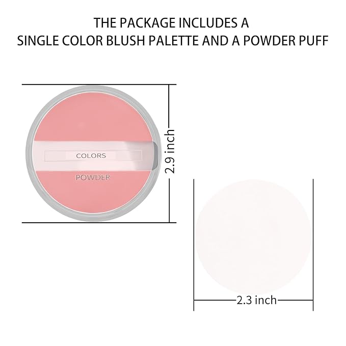 Boobeen Powder Blush Matte Blush, Highly Pigmented Beauty Cream Blush Palette for Create A Natural Cheek Flushed Look, Rich Colors (C-05)-Velvo Beauty