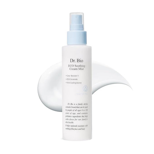 ECO Soothing Cream Mist (5.07oz/150ml), Face and Body Mist for Senstive Skin, Immediate Hydration and Soothing with Probiotics, Moisturizer for Dry Skin, Korean Skin Care, Travel Size-Velvo Beauty