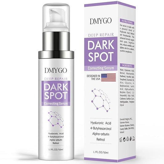 Dark Spot Remover for Face, Dark Spot Corrector for Age Spot Sun Spot Brown Spot Melasma Uneven Skin Tone, with Vitamin C and Hyaluronic Acid for Women and Men, 1.7 FL OZ-Velvo Beauty