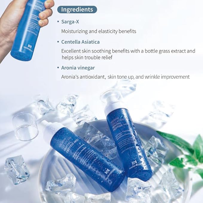 Marine Collagen Revital Peptide Mist 120ml ㅣ Fine Facial Spray for Hydration Soothing Glow ㅣ Daily Moisture Mist with Centella and Peptides-Velvo Beauty