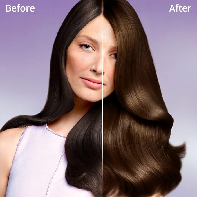 Hair Dye Shampoo Chestnut Brown Hair Color Shampoo for Gray Hair Coverage Herbal Hair Dye Shampoo 3 in 1 for Men and Women, Instant Color Shampoo-Velvo Beauty