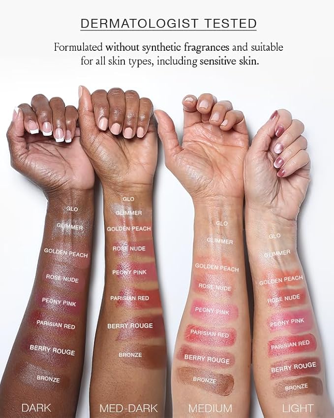 Boomstick Trio ® Cheek and Lip: Peony Pink, Golden Peach and Rose Nude 3-in-1 Blush, Eye and Lip Stick Pen for All Skin Types Boom Beauty by Cindy Joseph-Velvo Beauty