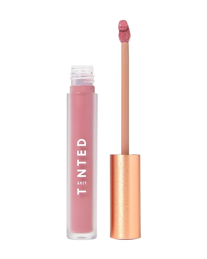 Live Tinted Huelip Liquid Lip Crème - Weightless, Long-Lasting Liquid Lip with Hyaluronic Acid and Jojoba Oil For a Soft, Comfortable, Moisturized Finish - 0.09 fl oz - Mauve-Velvo Beauty