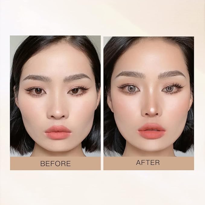 ELLESY Highlighter Makeup Palette Shimmer Face Bronzer and Highlighter Contouring Palette Makeup Kit Sculpting Contour Powder Palette with brush-C02-Velvo Beauty