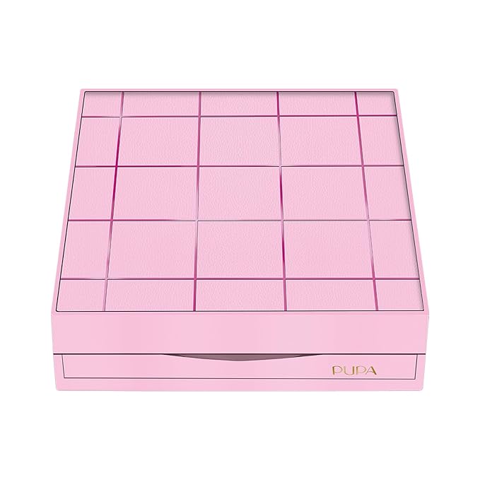Pupa Milano Pupart M Makeup Palette, 002 Pink, 0.6 oz - Makeup Kit - Blush - Concealer - Highlighter - Eyeshadow - Lip Gloss - Lip Cream - Face Makeup-Velvo Beauty