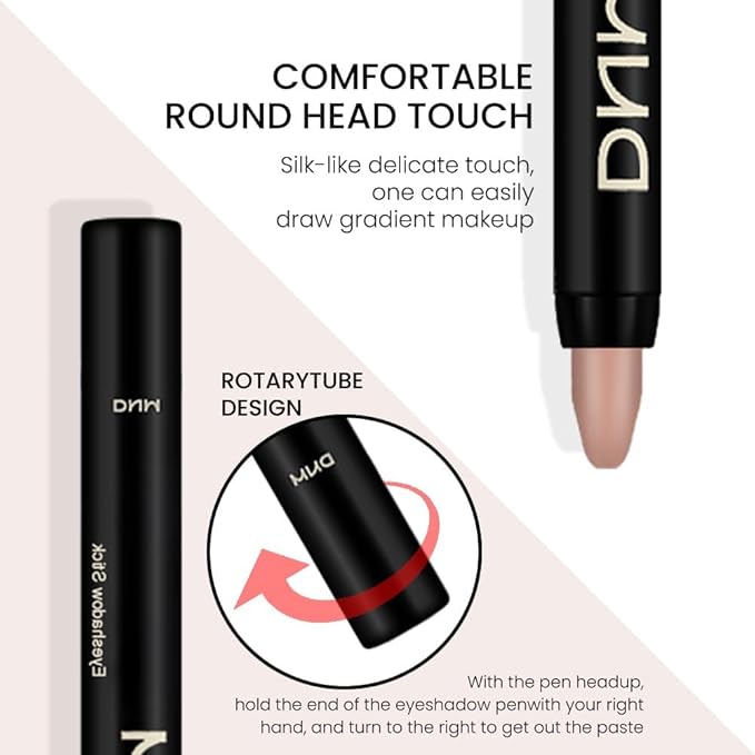 evpct 2Pcs Cream Eyeshadow Sticks Set for Eyes Waterproof, Ginger Matte Caramel Matte Eye shadow Stick Pencil Pen Bulk sombras en crema para ojos 29+30-Velvo Beauty