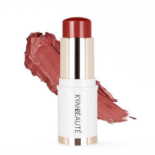 Blush Stick, Cream Blush for Cheeks and Lip Tint, Dewy Finish, Buildable & Blendable Color, Lightweight & Long-Lasting Formula | Terracotta, 0.53fl.Oz-Velvo Beauty